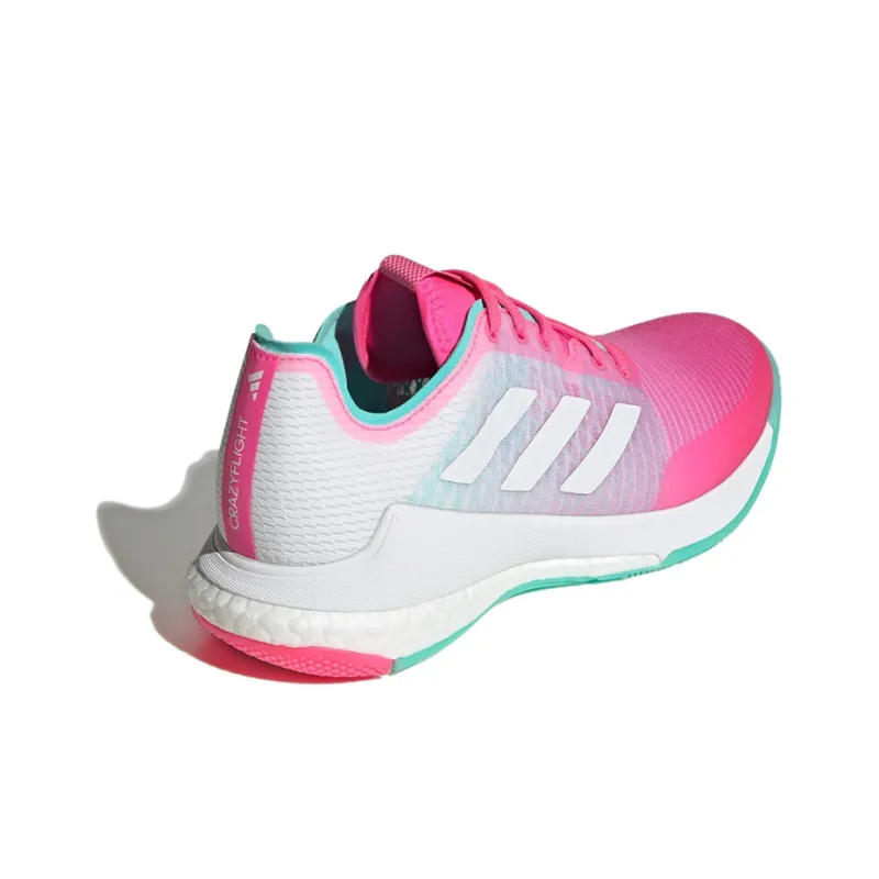 Adidas Crazyflight Lucid Pink Cloud White Flash Aqua Women's-3