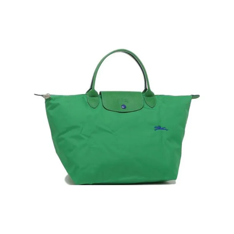 LONGCHAMP Le Pliage Club Nylon And Leather Dumpling Bag Handbags Women's Green-1