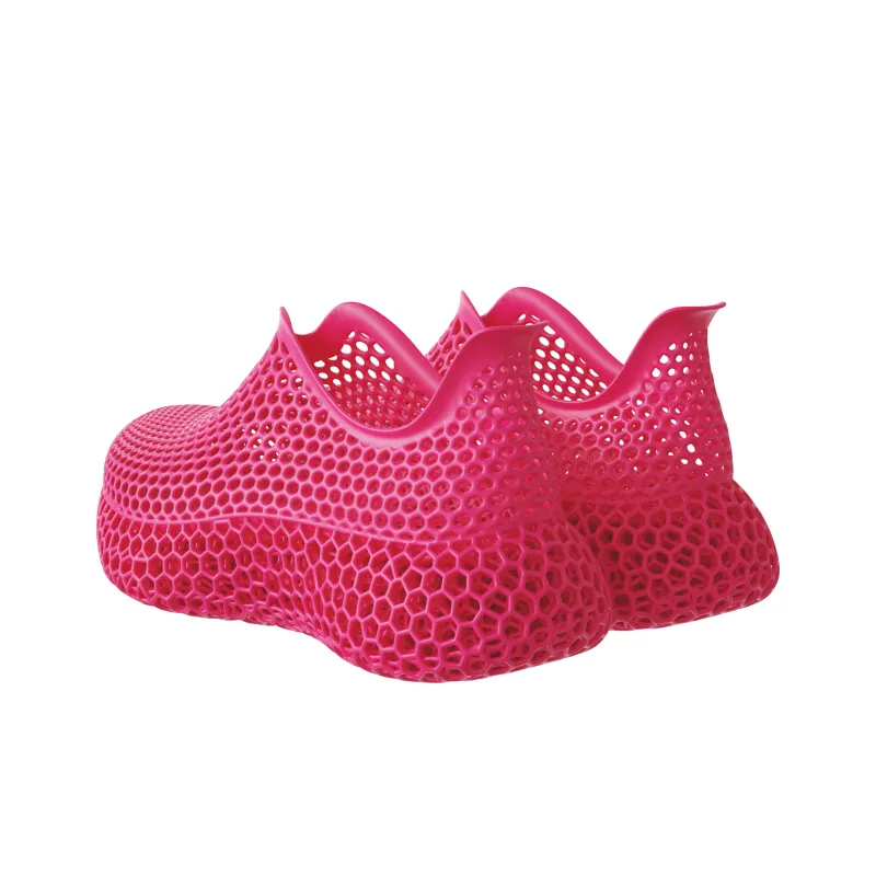 STARAY Fle 3D Printed Bubble Shoes Clogs 4.5cm Unisex Black-37