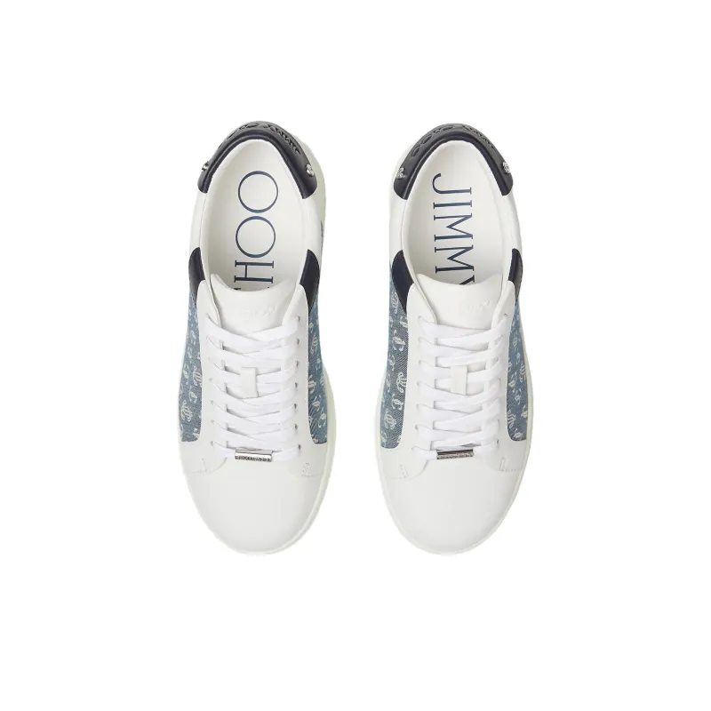 Jimmy Choo Rome Leather Monogram-pattern Sneakers-2