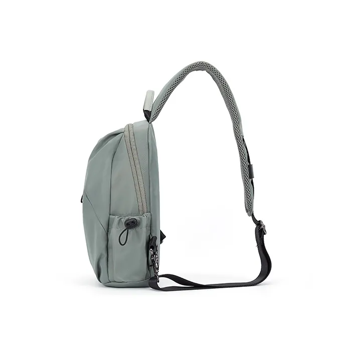 QING QI ZHE Fabric Sling Bag Shoulder Bag Crossbody Bag Regular Unisex Leaf Gray/Black/Light Gray/Light Green/Khaki-22