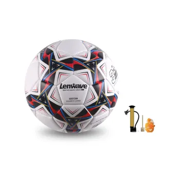 LENWAVE Size 3 Soccer PVC Machine Stitched Soccer Ball Unisex Red White