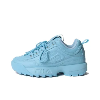 FILA Disruptor Series II Anti-Slip Wear-Resistant Low-Top Sports Casual Shoes Women's Blue