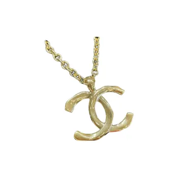 CHANEL 1994 Cc Logo Pendant Necklace