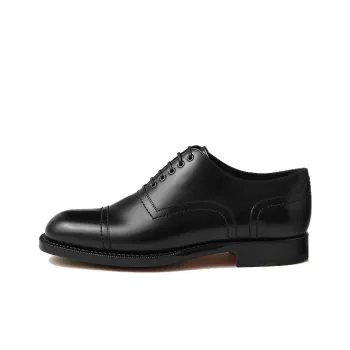 HERMES Dress Shoes Men Low Top Black