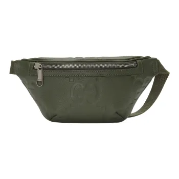 GUCCI Leather Shoulder Bag, Crossbody Bag, Sling Bag, Fanny Pack Small Size Men's Dark Green