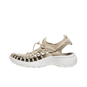 KEEN Uneek Astorla Slip Resistant Beach Sandals Women's White/Light Gold