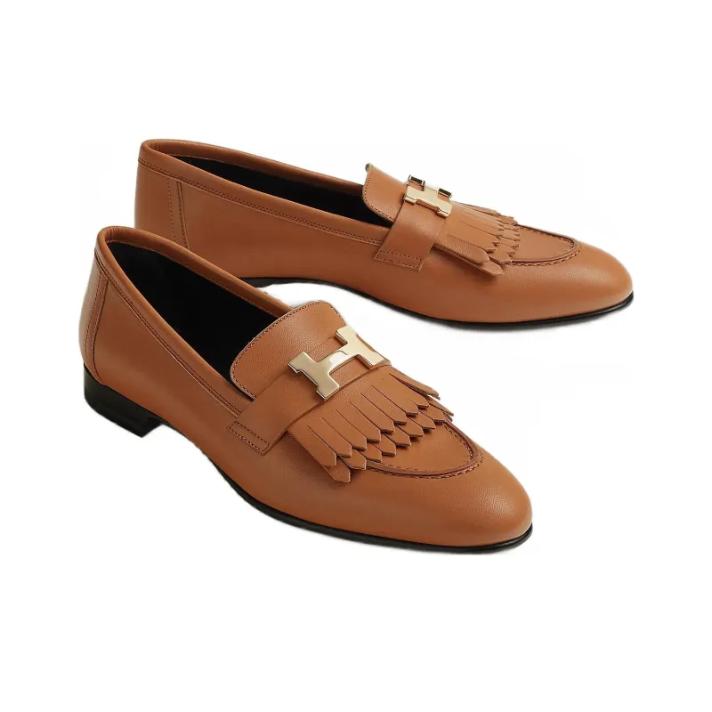 HERMES Royal Casual Single Shoes Women's Natural Color-2