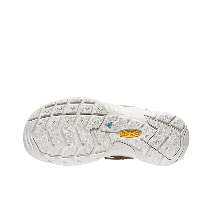 KEEN Uneek Astorla Slip Resistant Beach Sandals Women's White/Light Gold-4