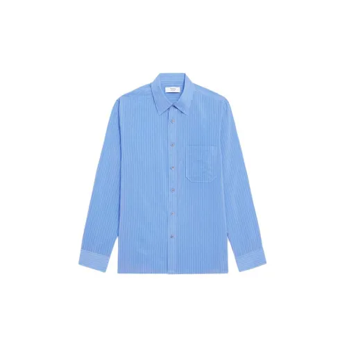 THEORY Designer Co-authored Collection Shirts Men Blue