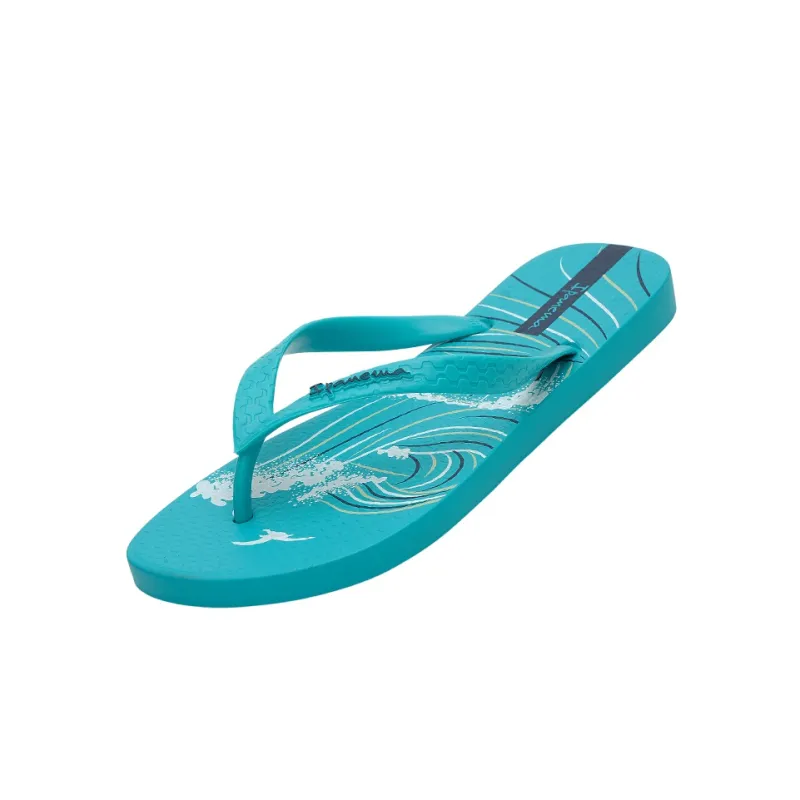 Ipanema Rubber Sole Abrasion Resistant Slip Resistant Flip Flops Men's Blue Green-2