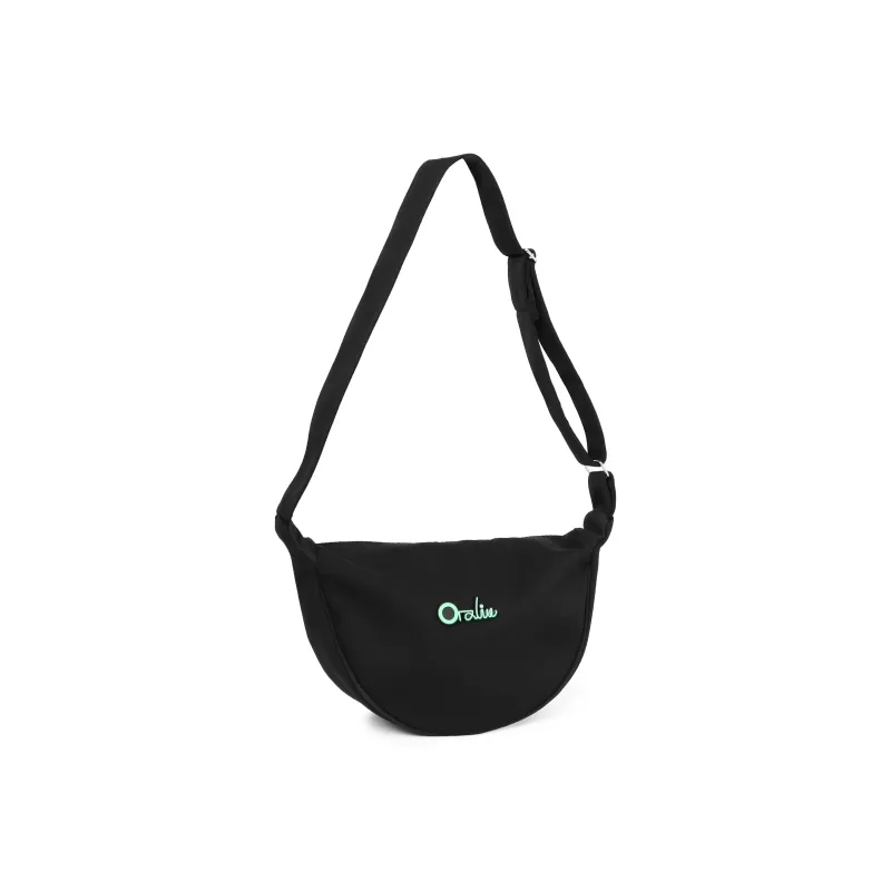 OTA Canvas Canvas Bag Shoulder Bag Dumpling Bag Commute Bag Crossbody Bag Small Size Unisex Red Black-2