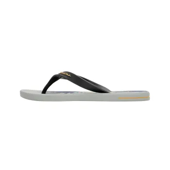 Ipanema Rubber Sole Flip Flops Men's Gray Orange Blue