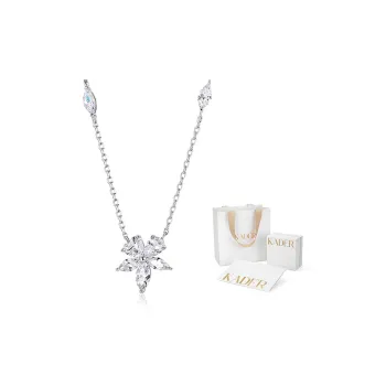 KADER S925 Silver Necklaces Women's Silver White