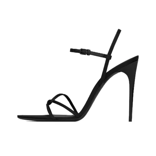 SAINT LAURENT Clara Strap Sandals 11cm Women's Black