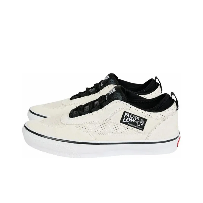 PALACE x Vans Skate MC Anti-Slip Wear-Resistant Low-Top Skateboard Shoes Unisex White-0