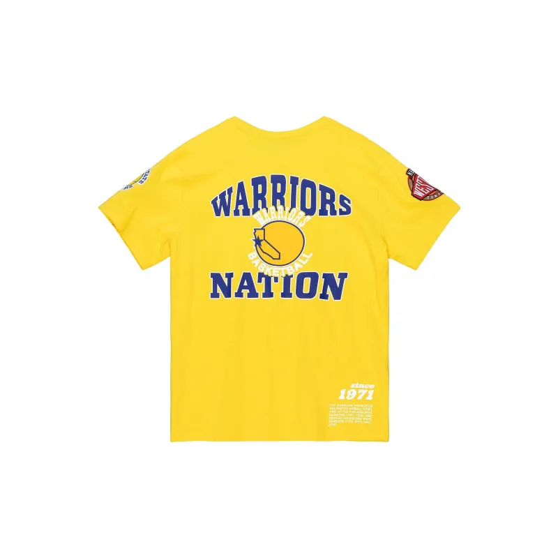 Mitchell Ness T-Shirts Men Yellow-1