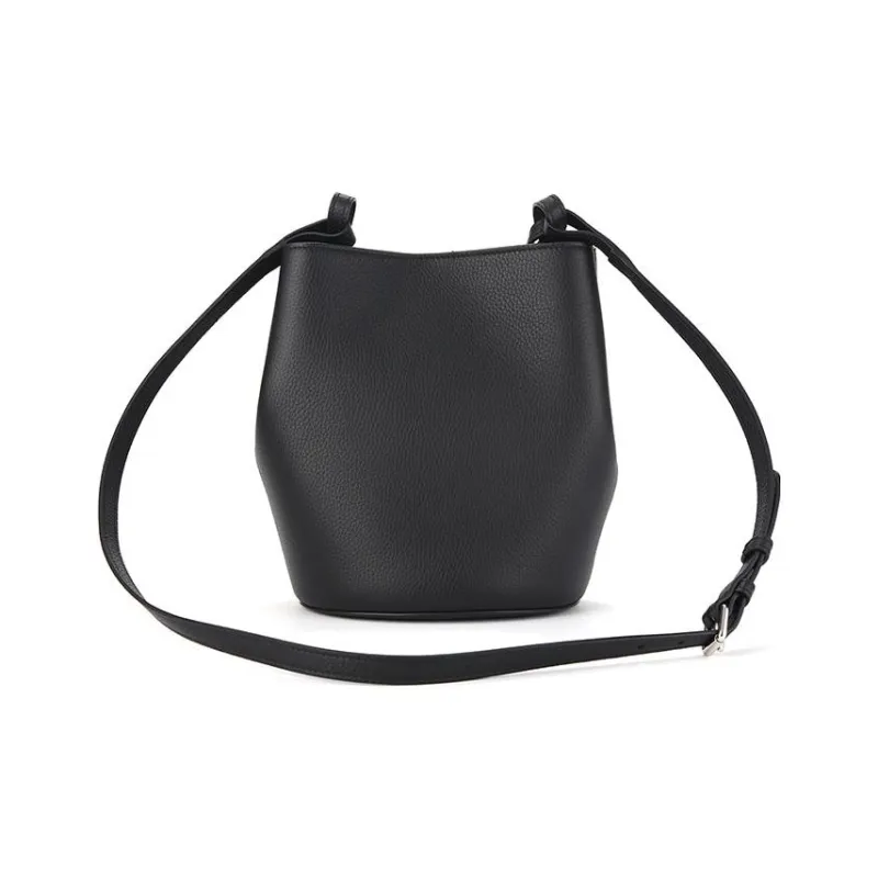 Burberry Cow Leather Bucket Bags Handbags Shoulder Bag Crossbody Bag Regular Women's Black-3
