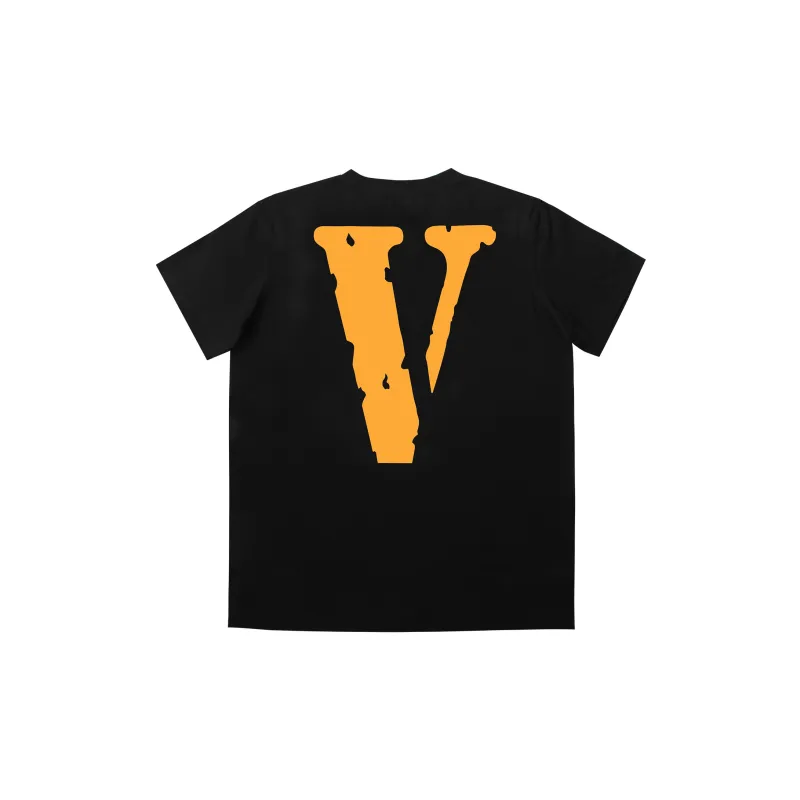 VLONE T Shirt Unisex Black Yellow-1