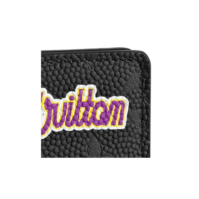 LOUIS VUITTON X Nba Hero Jacket Leather Pocket Organizer Black-5