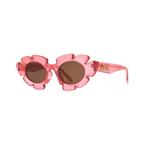 LOEWE Nylon Injection Molding Irregular Shape Sunglasses Women's Pink