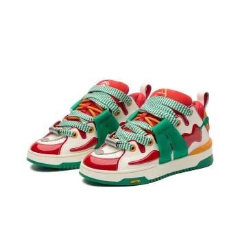 D.Desirable x Palladium Pepper Shoes Anti Slip Wear Resistant Low Top Skateboard Shoes Women's Red White