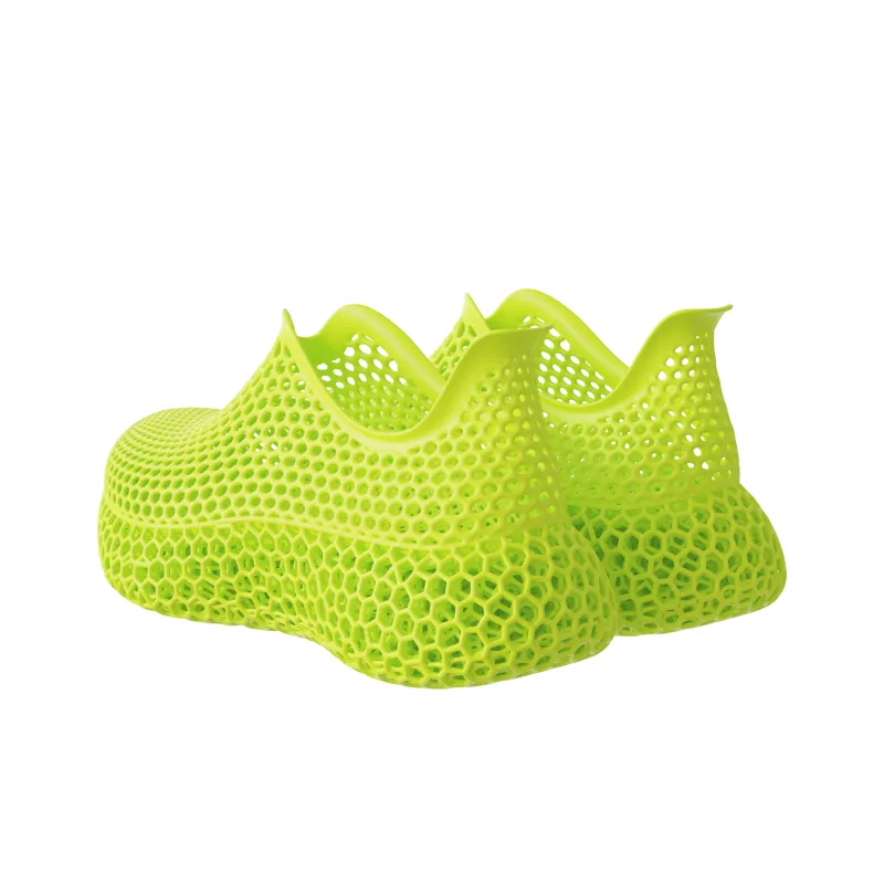 STARAY Fle 3D Printed Bubble Shoes Clogs 4.5cm Unisex Black-14