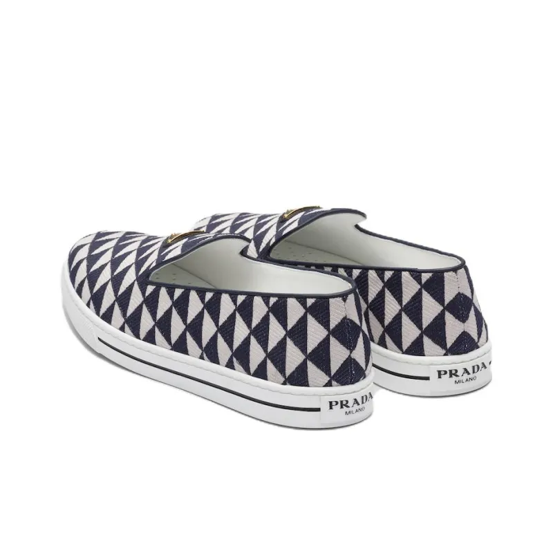 PRADA Symbole Triangle-logo Loafers-3