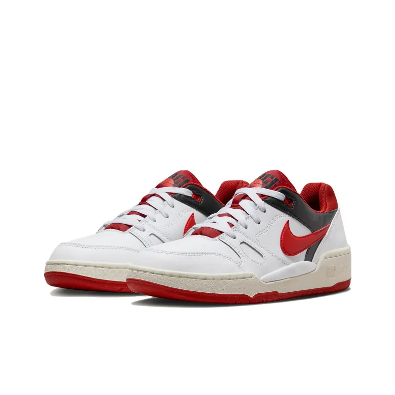 Nike Full Force Low White Red Black-2