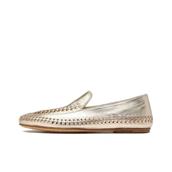Officine Creative Metallic-effect Loafers Women's