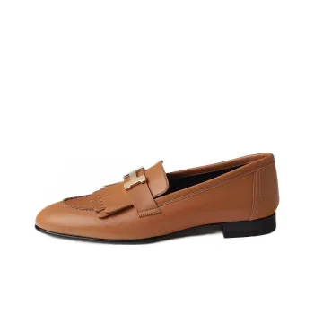HERMES Royal Casual Single Shoes Women's Natural Color