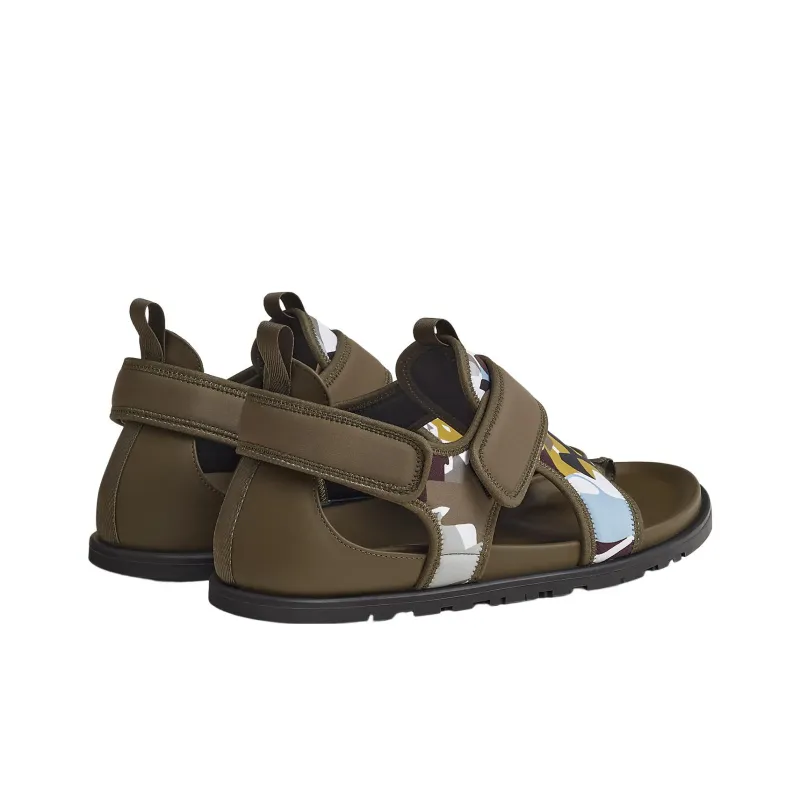 HERMES Giorno Beach Sandals Men's Dark Gray-3