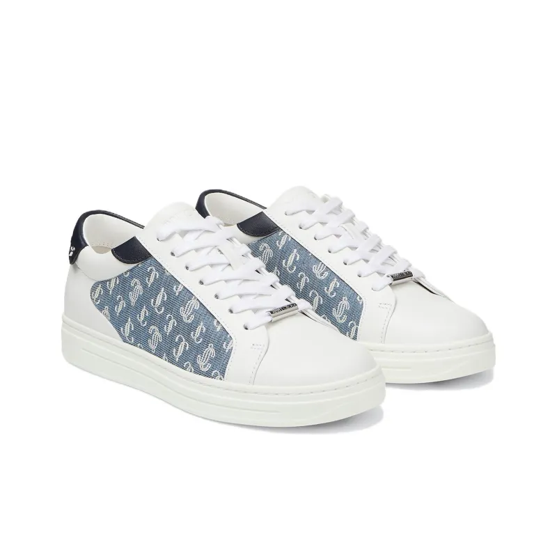 Jimmy Choo Rome Leather Monogram-pattern Sneakers-1