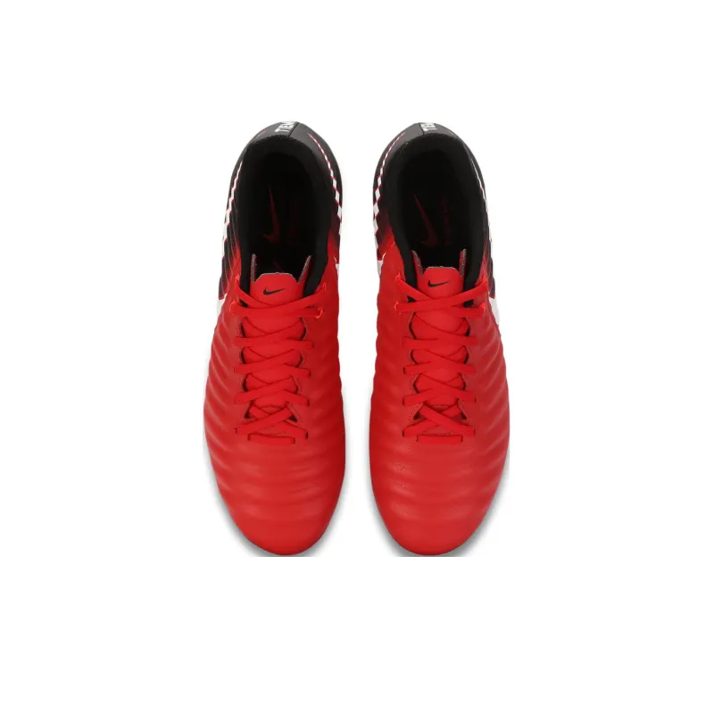 Nike Tiempo Ligera 6 AG Artificial Ground Shock Absorbers Soccer Shoes Men's Red-2