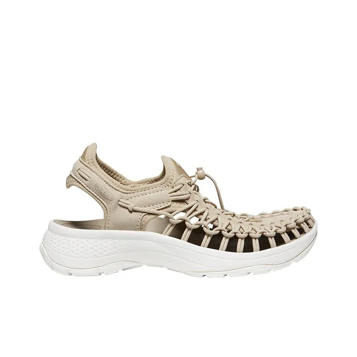 KEEN Uneek Astorla Slip Resistant Beach Sandals Women's White/Light Gold-1