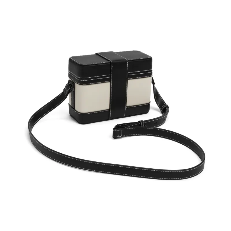 CHARLES&KEITH PU Box Small Square Bag, Crossbody Bag Small Size Women's Multi Composite Color/Mocha Dark Coffee/Beige-2