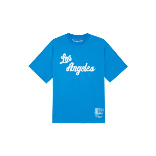 Mitchell Ness T-Shirts Unisex Blue