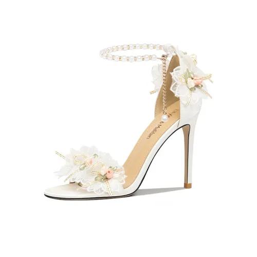 Lily Wei Elizabeth Stylish Sandal 10cm Women's White