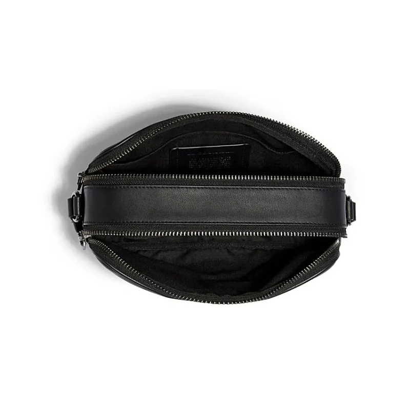 COACH Canvas With Leather Shopping Bag Handbag Shoulder Bag Crossbody Bag Small Size Men's Khaki/Black-4