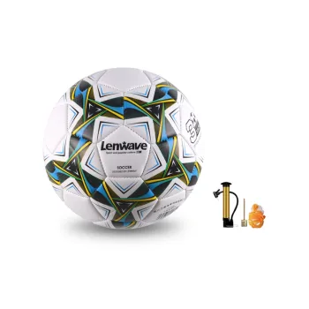 LENWAVE Size 3 Soccer PVC Machine Stitched Soccer Ball Unisex Green White