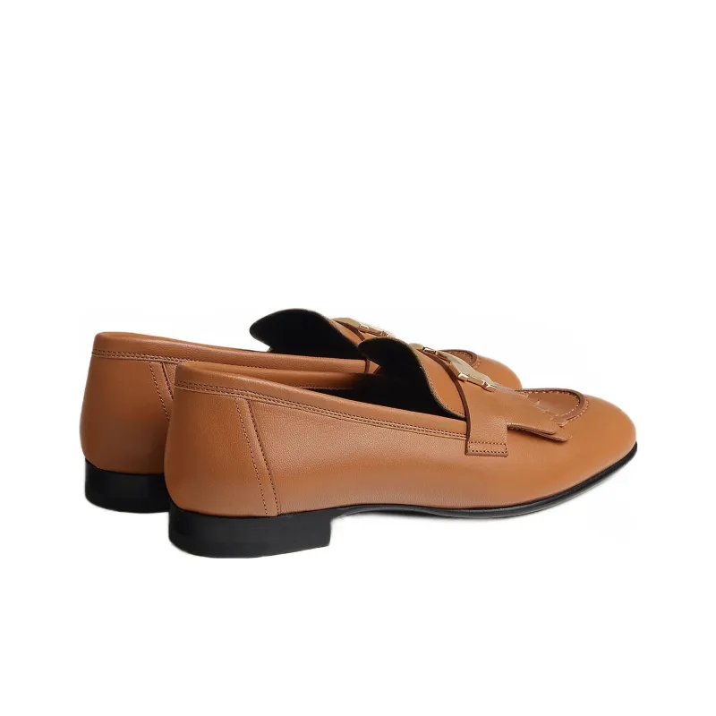 HERMES Royal Casual Single Shoes Women's Natural Color-3