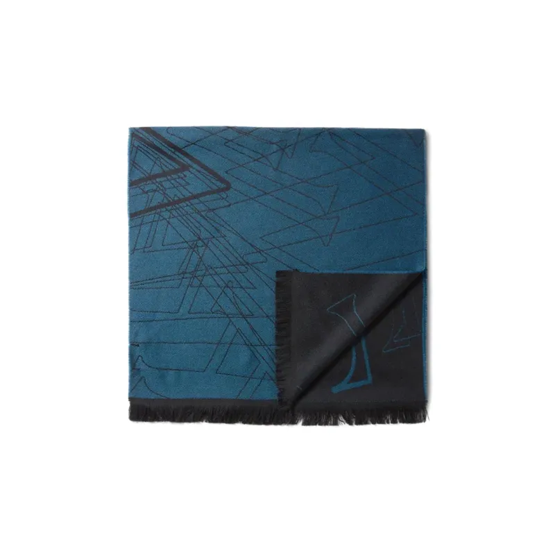 Zzegna Knit Scarves Unisex Blue-0