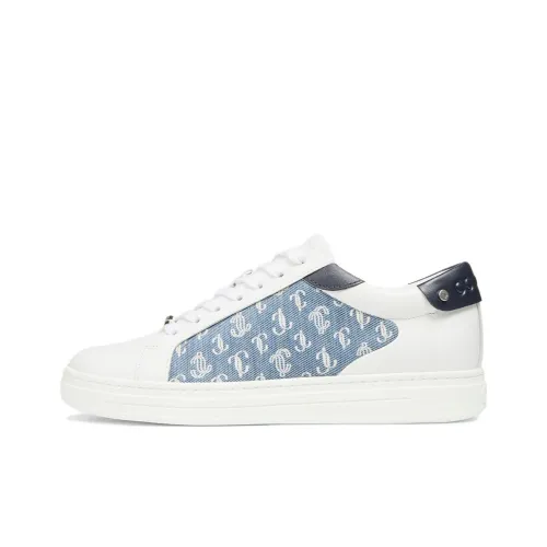 Jimmy Choo Rome Leather Monogram-pattern Sneakers