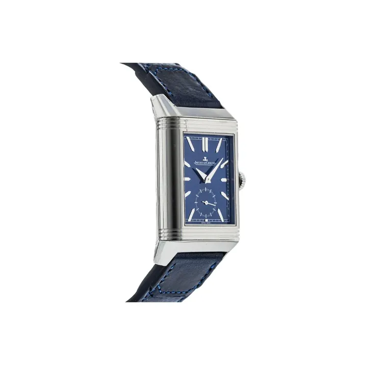 JAEGER LECOULTRE REVERSO Collection Manual Mechanical Movement Men's Watch 47*28.3mm White Dial Stainless Steel Case-1