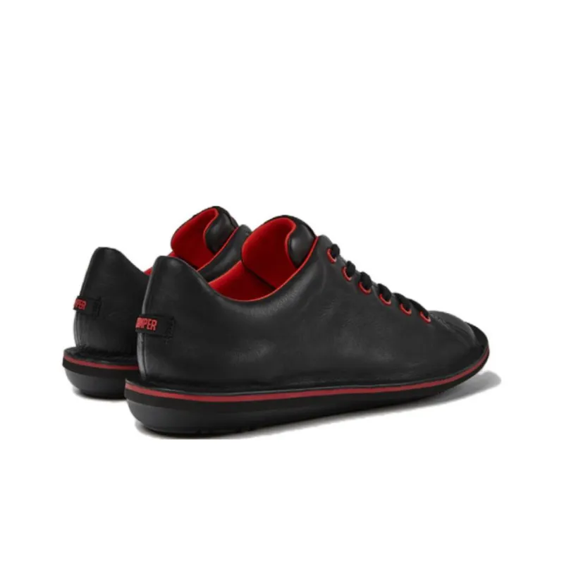 CAMPER Beetle Casual Shoes Men Low Top Black/Red-2