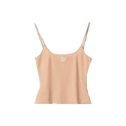 MIU MIU Tank Tops Women's Cameo Brown