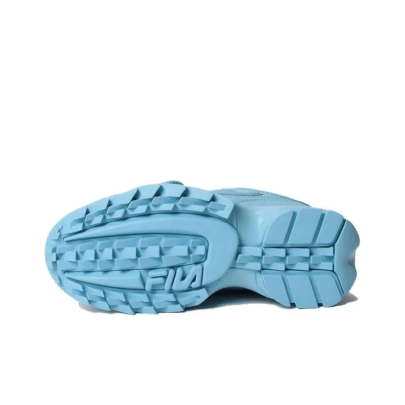 FILA Disruptor Series II Anti-Slip Wear-Resistant Low-Top Sports Casual Shoes Women's Blue-4