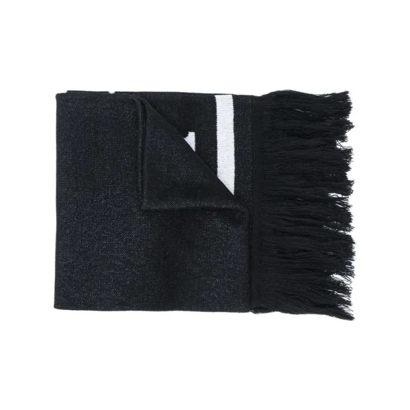 MCM Knit Scarves Unisex Black-1