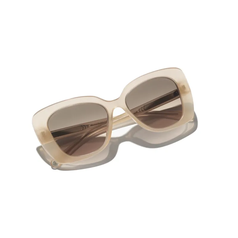 CHANEL Butterfly Acetate Butterfly Sunglasses Unisex Dark Beige-3