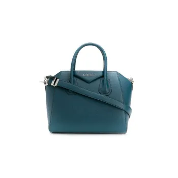 GIVENCHY Antigona Grained Goatskin Shoulder Bag Crossbody Bag Handbag Regular Women's Oil Blue